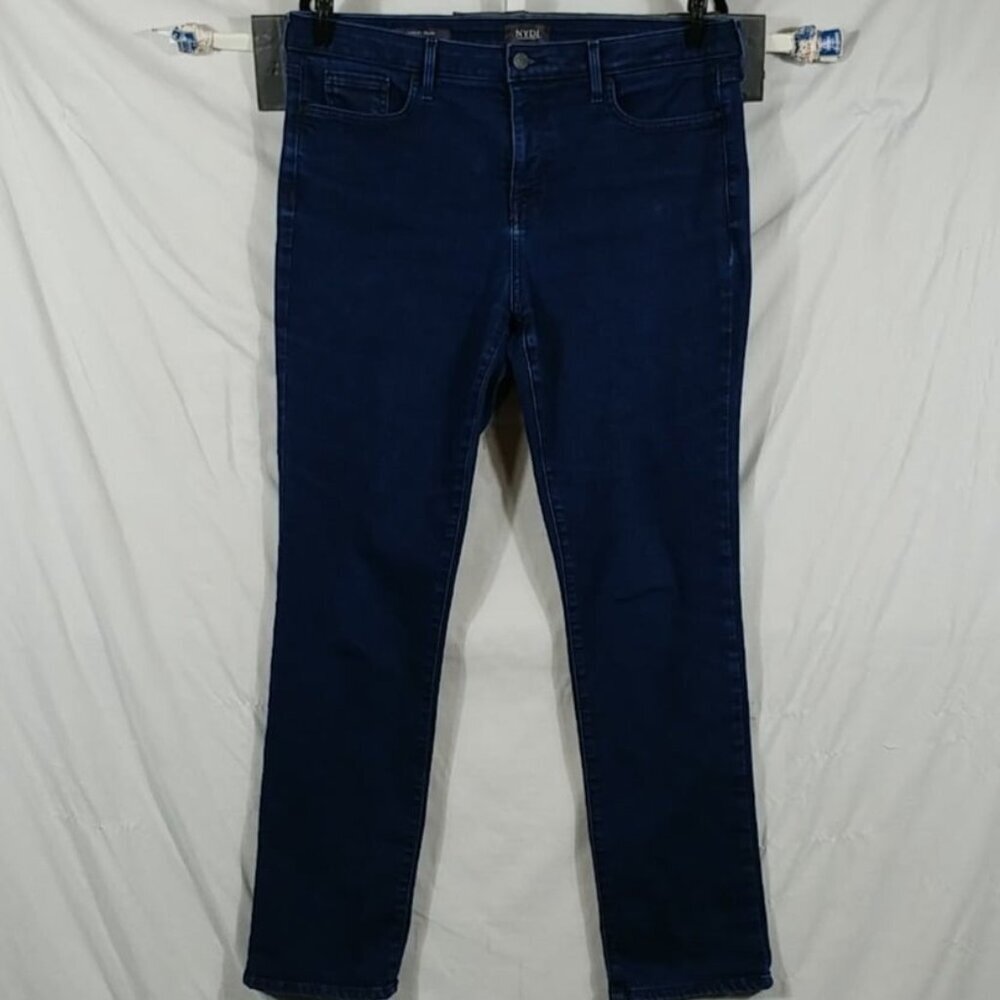 NYDJ Women's Dark Blue Sheri Slimming Lift&Tuck Jeans Plus Size 14